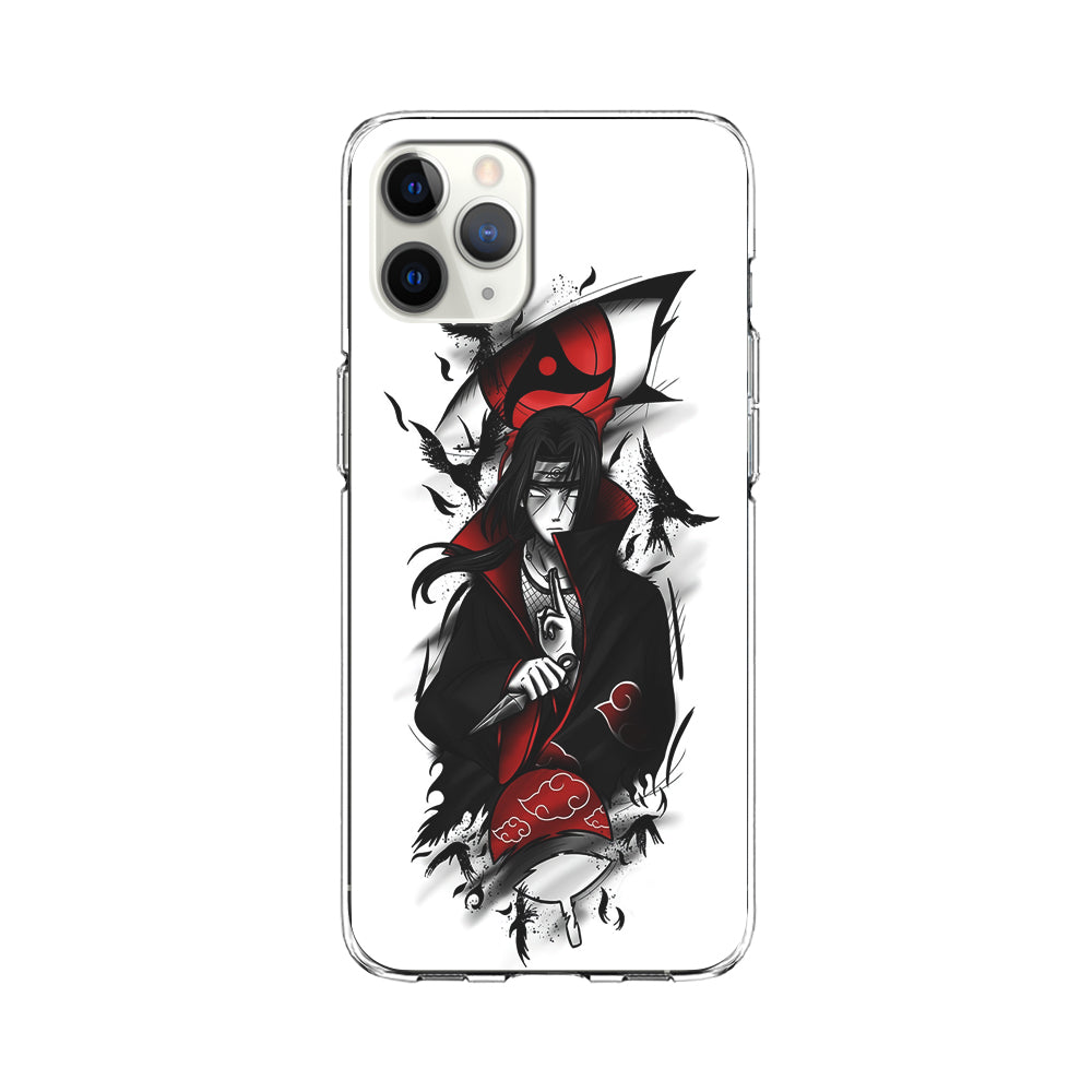 Itachi Uchiha White iPhone 11 Pro Case-Phone Case-Clear Soft Case-Altracase