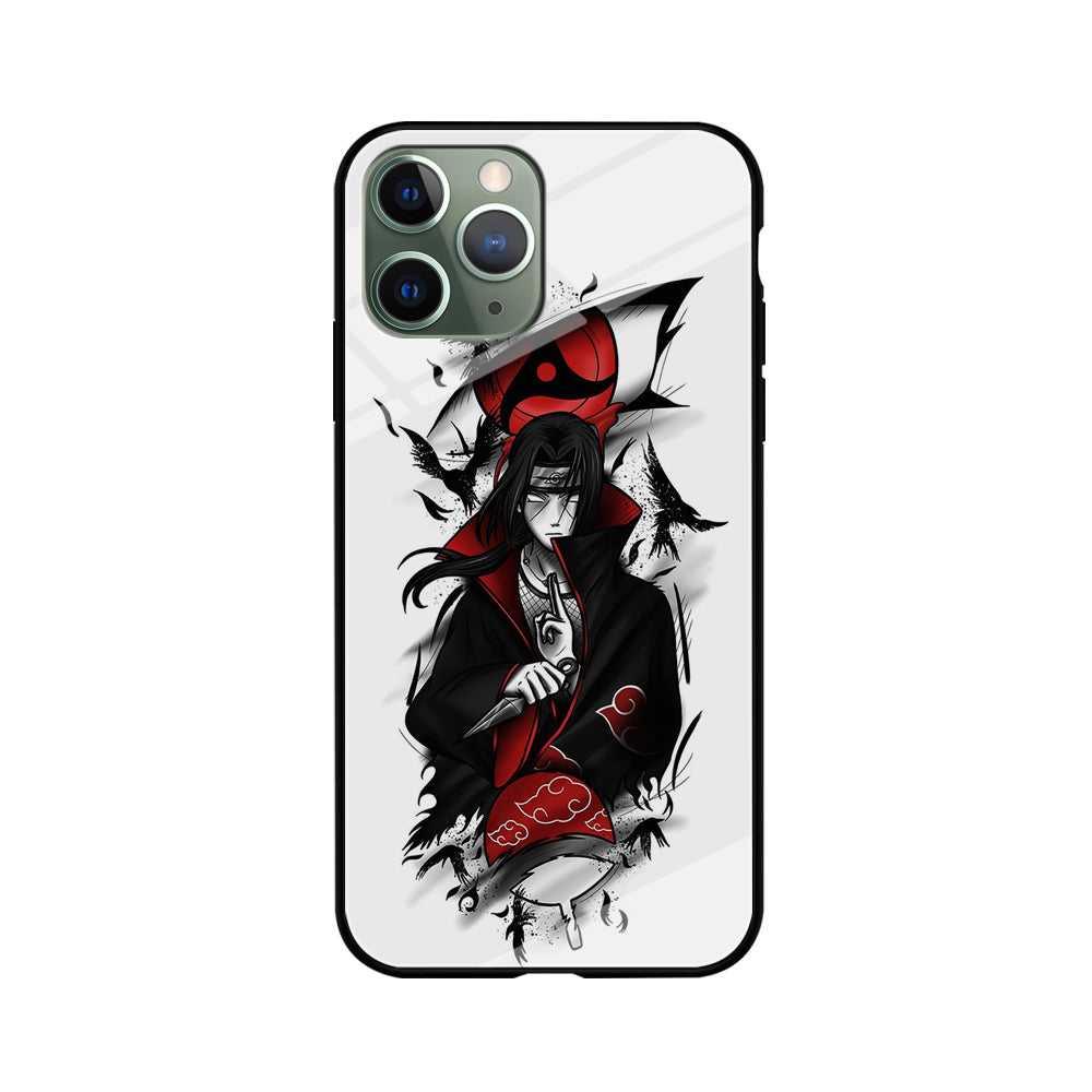 Itachi Uchiha White iPhone 11 Pro Case-Phone Case-Tempered Glass Case-Altracase