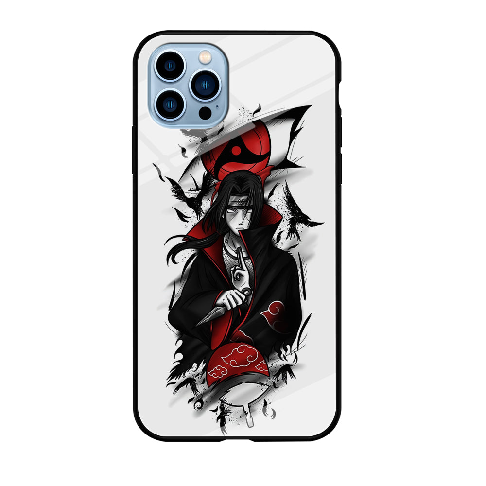 Itachi Uchiha White iPhone 12 Pro Case-Phone Case-Tempered Glass Case-Altracase