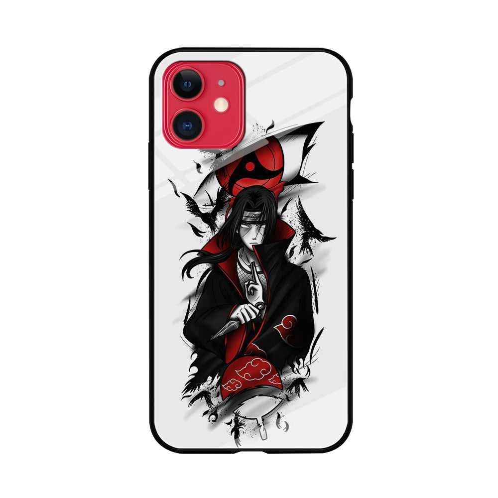 Itachi Uchiha White iPhone 11 Case-Phone Case-Tempered Glass Case-Altracase