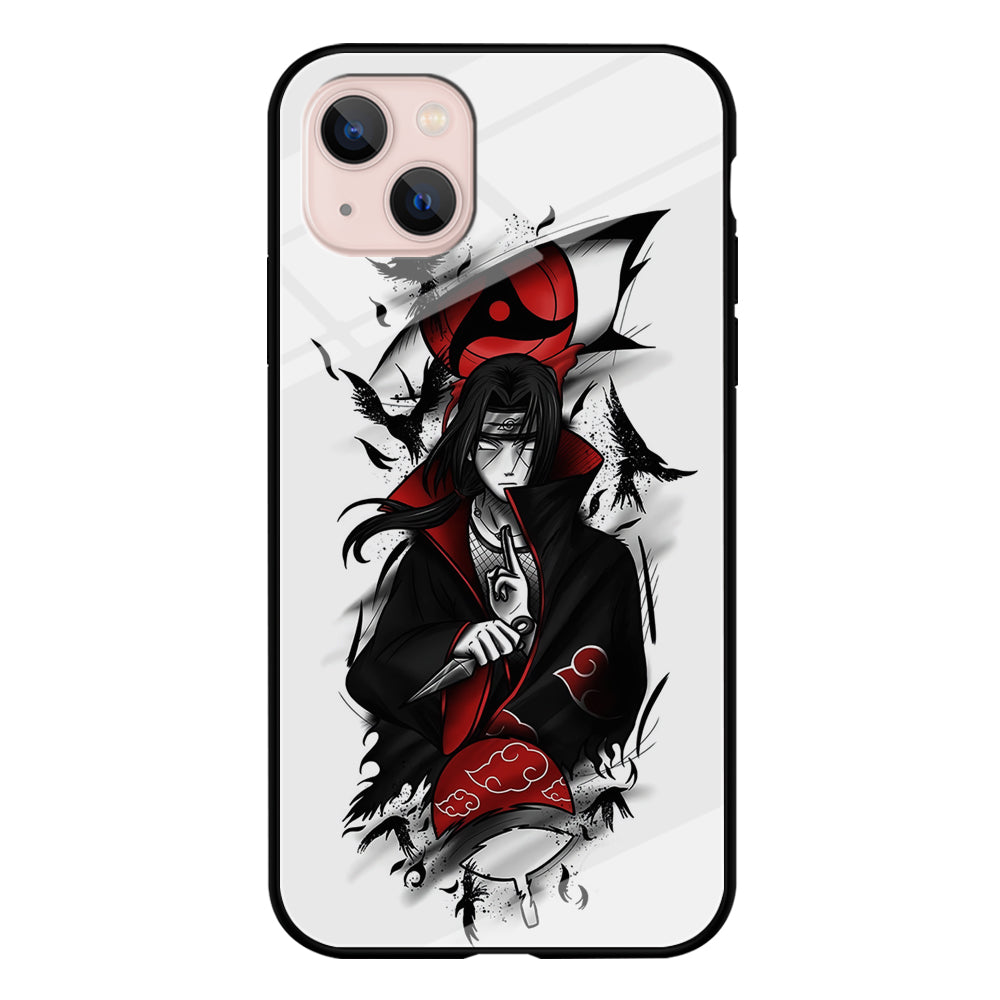 Itachi Uchiha White iPhone 13 Mini Case-Phone Case-Tempered Glass Case-Altracase