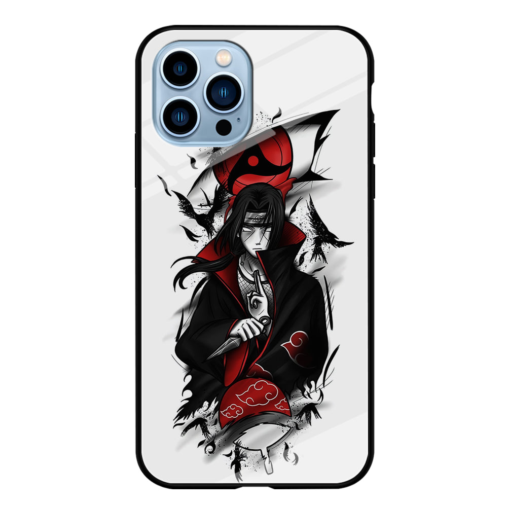 Itachi Uchiha White iPhone 15 Pro Case-Phone Case-Tempered Glass Case-Altracase