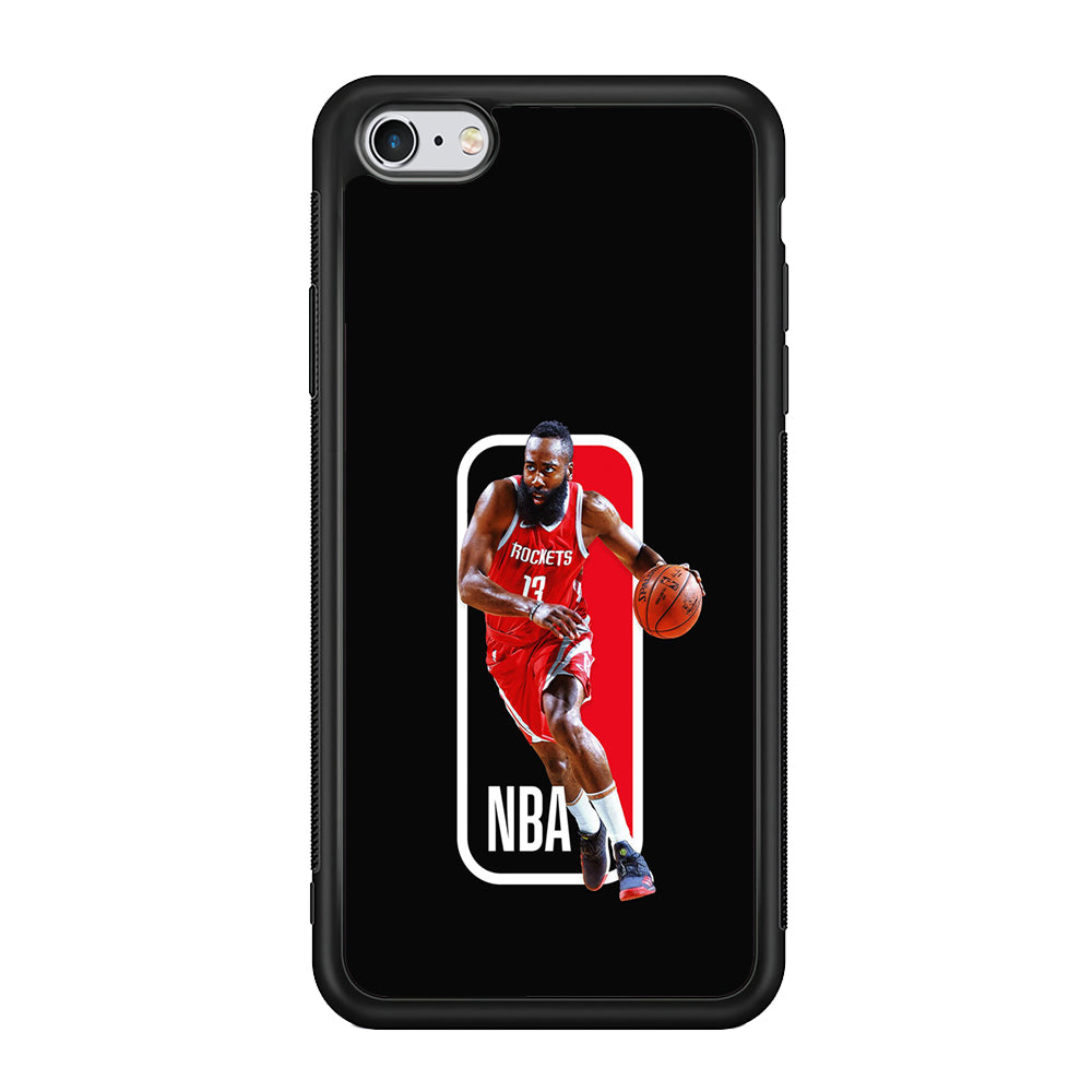James Harden NBA iPhone 6 Plus | 6s Plus Case-Phone Case-Rubber Black (2D Case)-Altracase