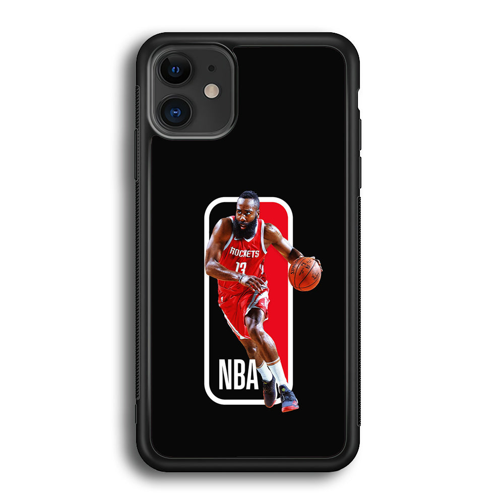 James Harden NBA iPhone 12 Case-Phone Case-Rubber Black (2D Case)-Altracase