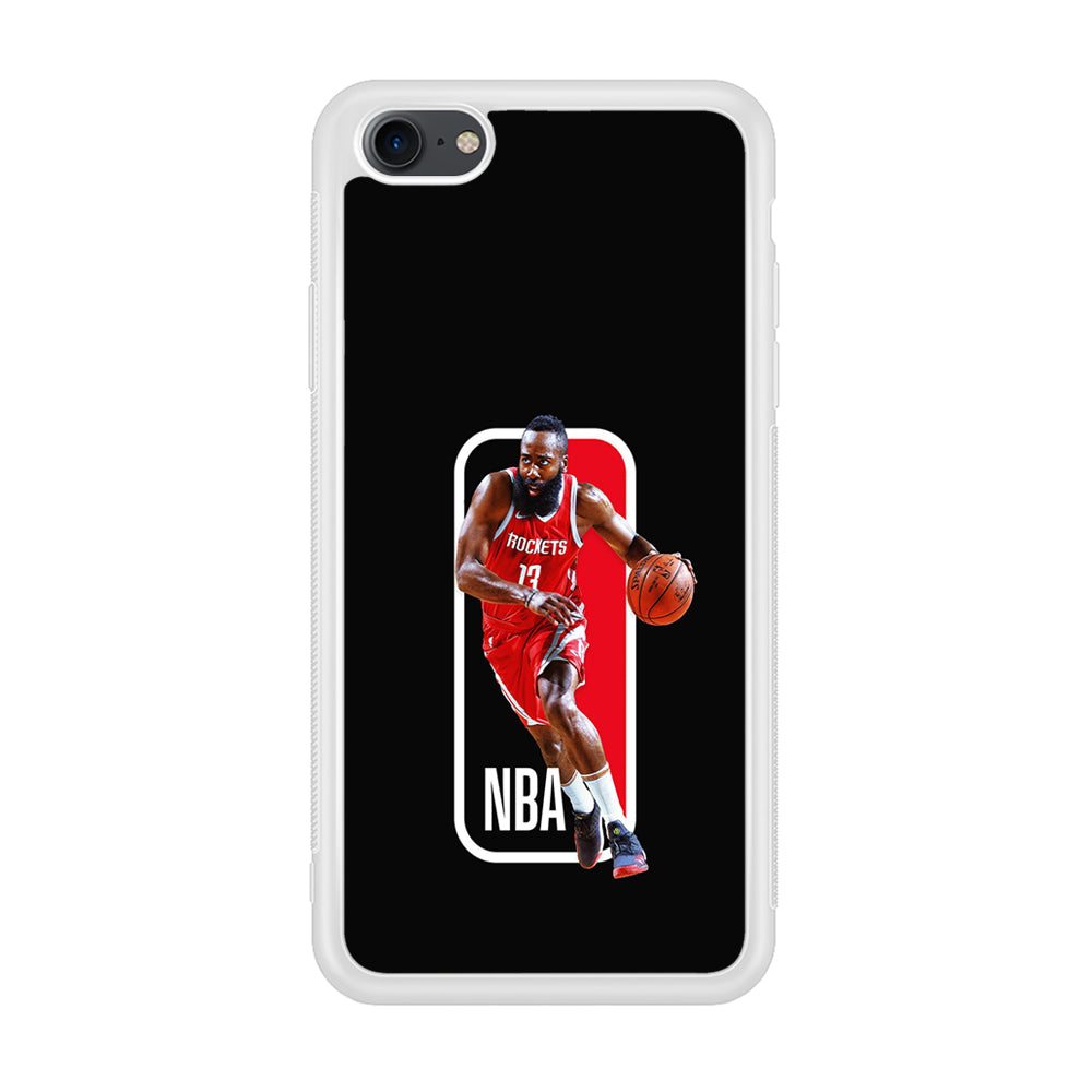 James Harden NBA iPhone 8 Case-Phone Case-Rubber White (2D Case)-Altracase
