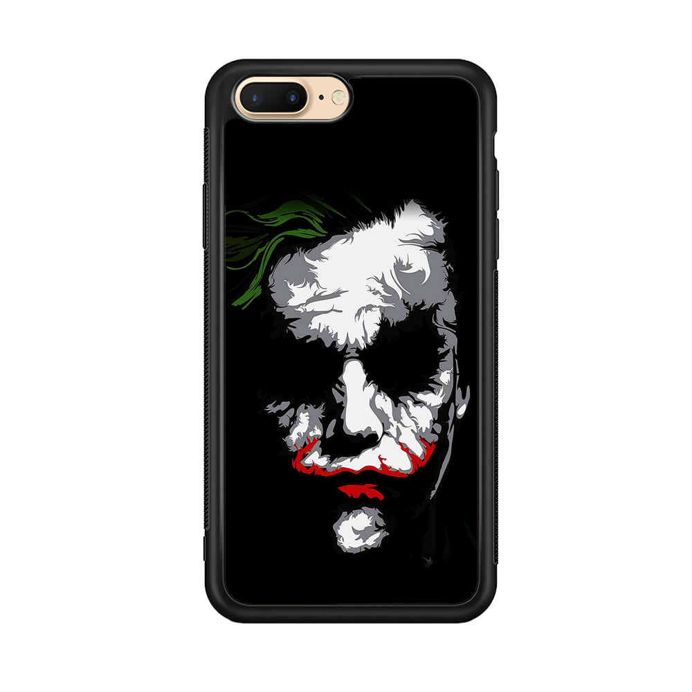 Joker Abstract Painting iPhone 8 Plus Case-Phone Case-Rubber Black (2D Case)-Altracase