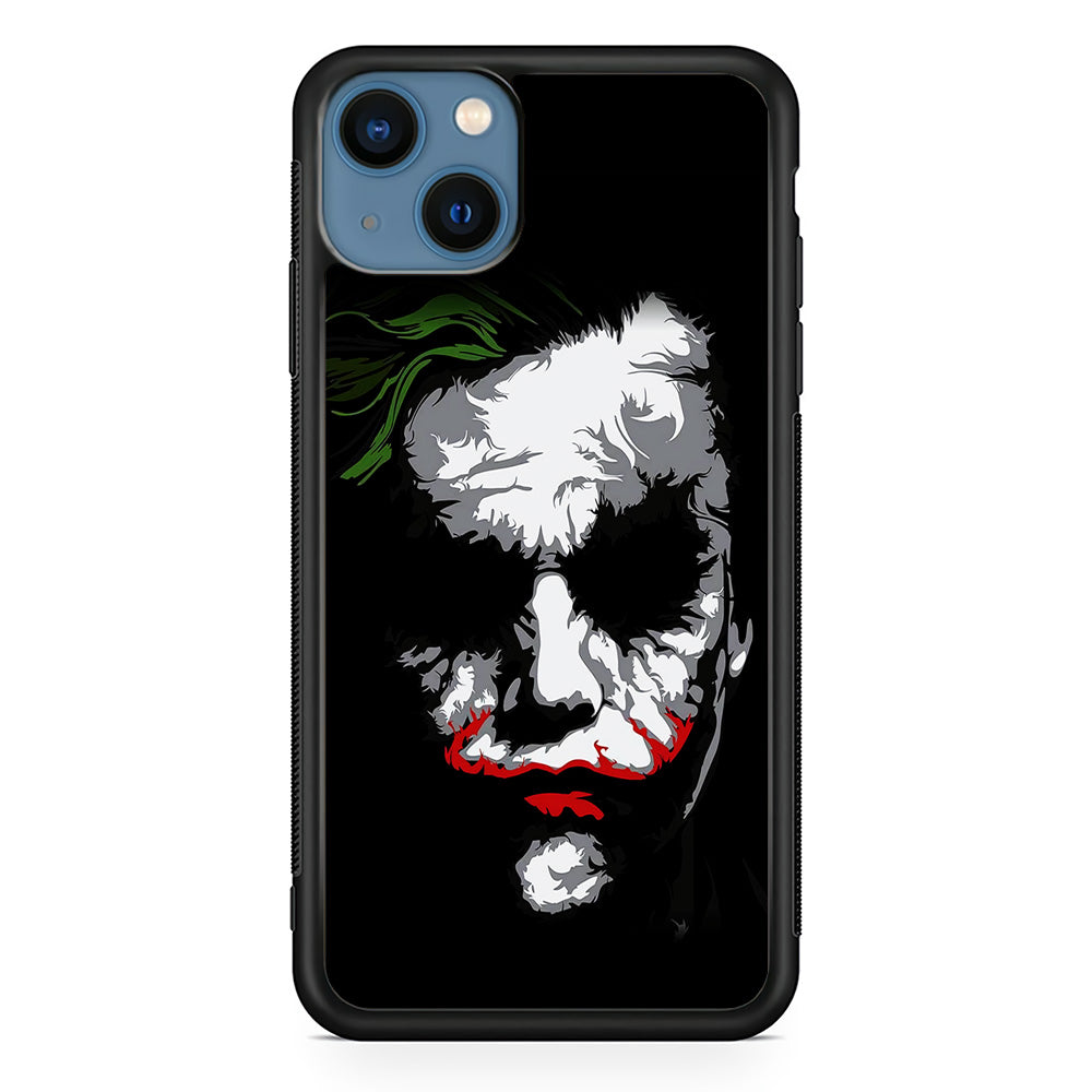 Joker Abstract Painting iPhone 13 Mini Case-Phone Case-Rubber Black (2D Case)-Altracase