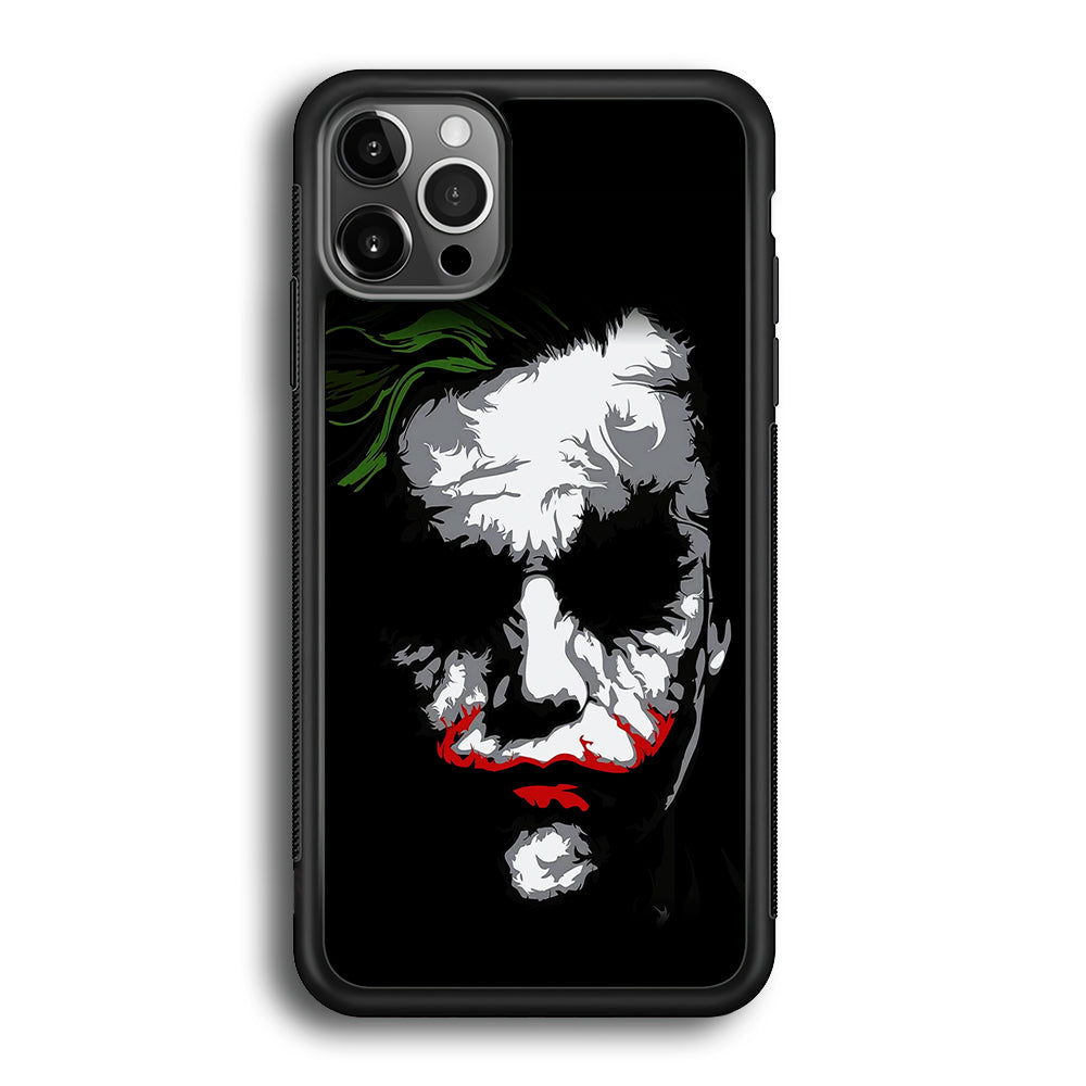 Joker Abstract Painting iPhone 12 Pro Max Case-Phone Case-Rubber Black (2D Case)-Altracase