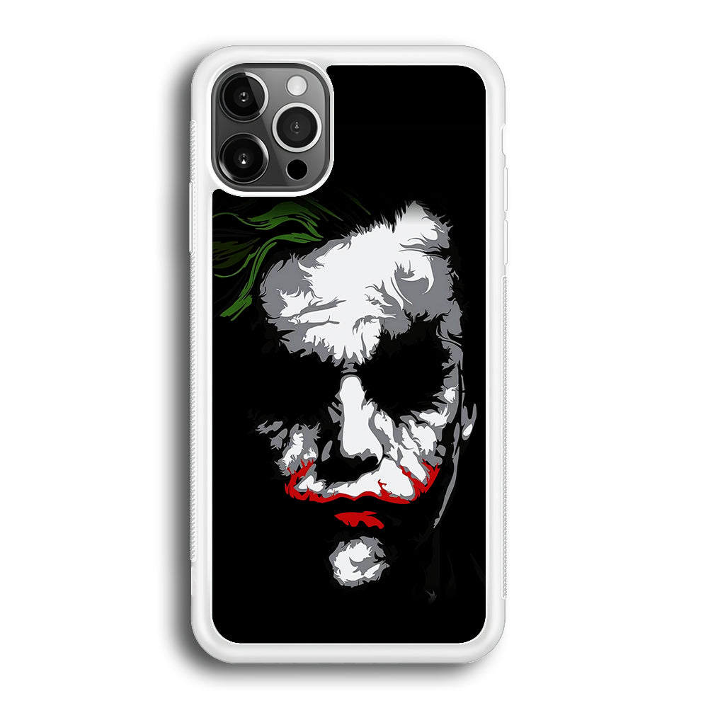 Joker Abstract Painting iPhone 12 Pro Max Case-Phone Case-Rubber White (2D Case)-Altracase