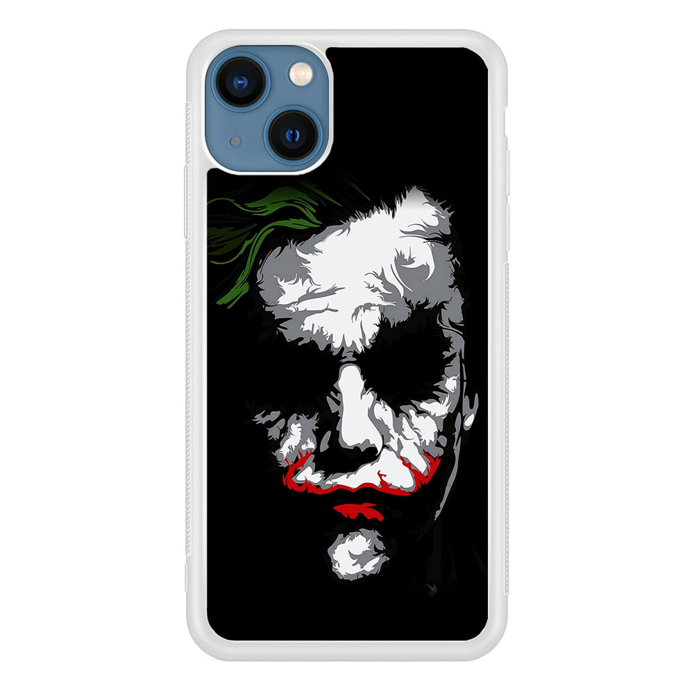Joker Abstract Painting iPhone 13 Mini Case-Phone Case-Rubber White (2D Case)-Altracase