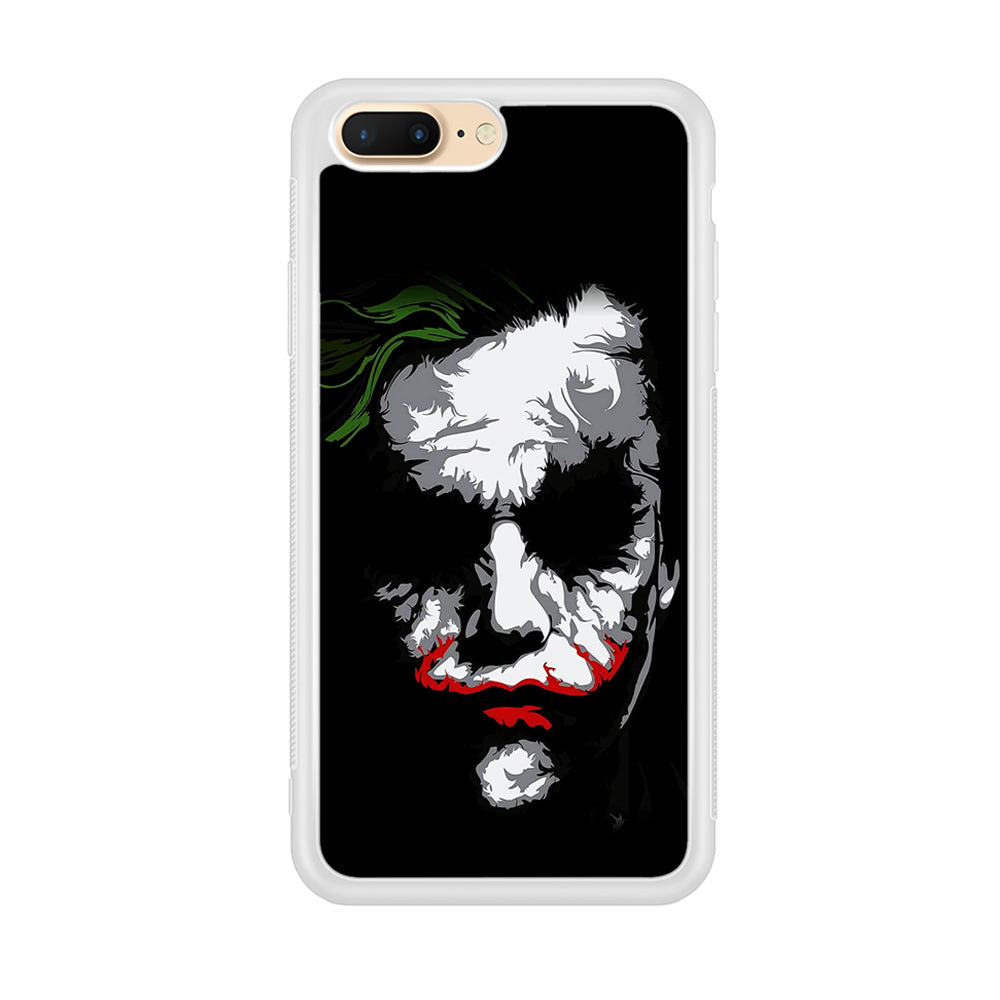 Joker Abstract Painting iPhone 8 Plus Case-Phone Case-Rubber White (2D Case)-Altracase