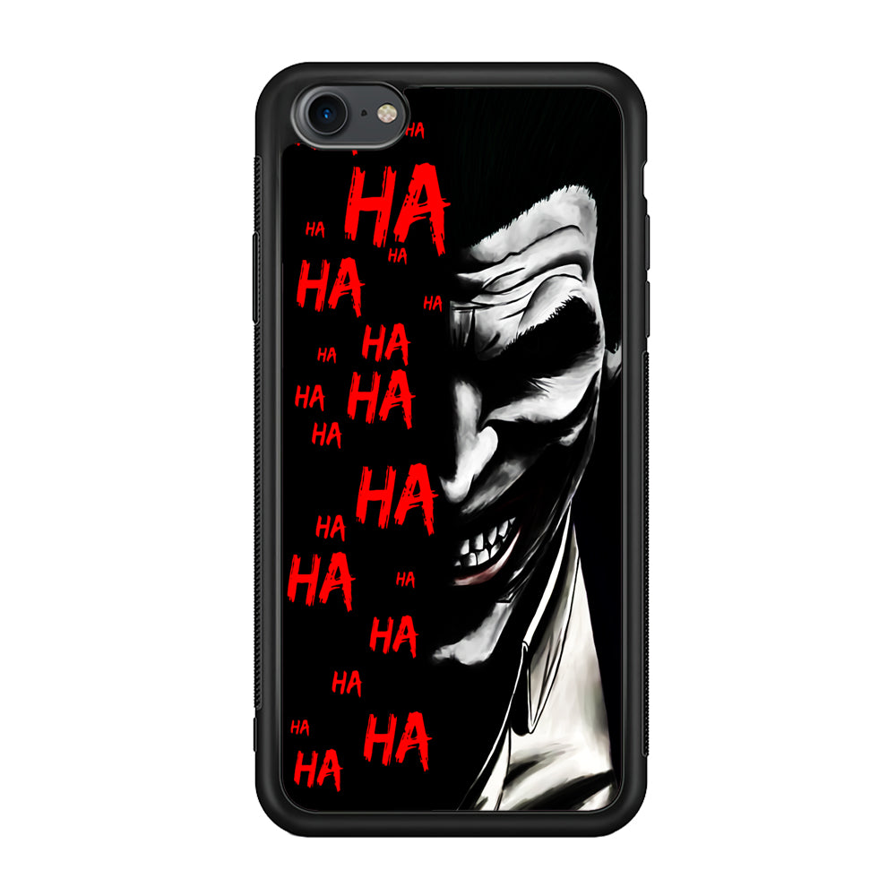 Joker Laugh iPhone 7 Case-Phone Case-Rubber Black (2D Case)-Altracase