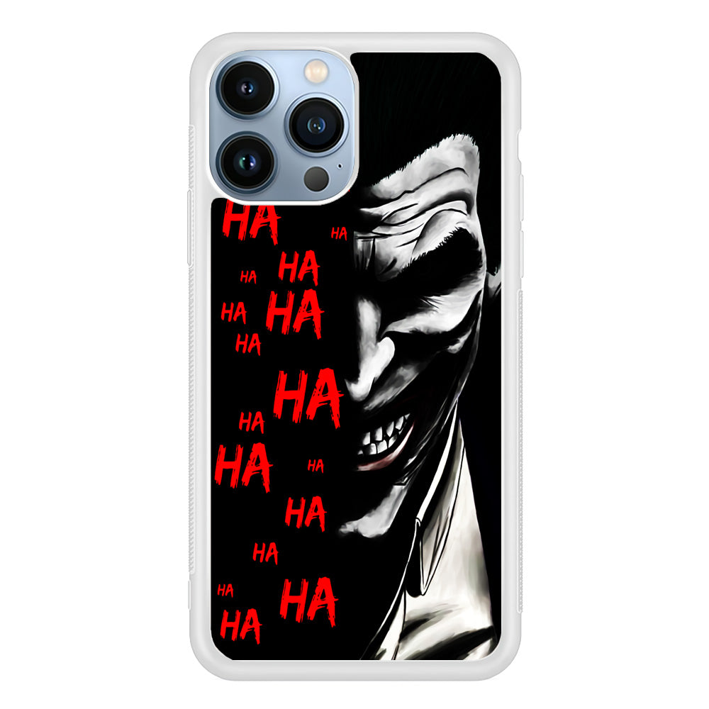 Joker Laugh iPhone 15 Pro Case-Phone Case-Rubber White (2D Case)-Altracase