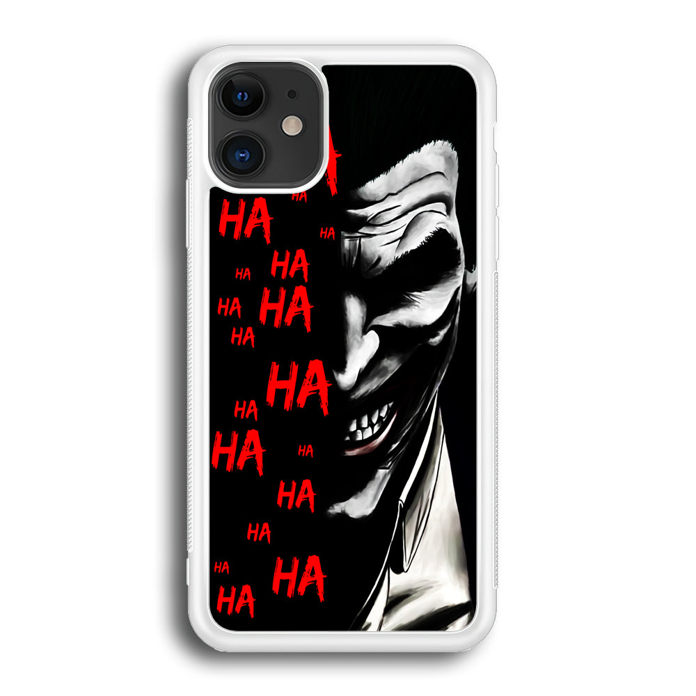 Joker Laugh iPhone 12 Case-Phone Case-Rubber White (2D Case)-Altracase