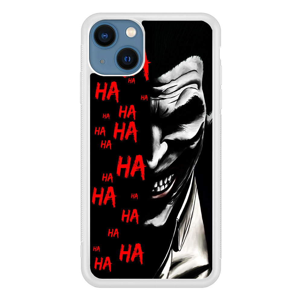 Joker Laugh iPhone 13 Case-Phone Case-Rubber White (2D Case)-Altracase
