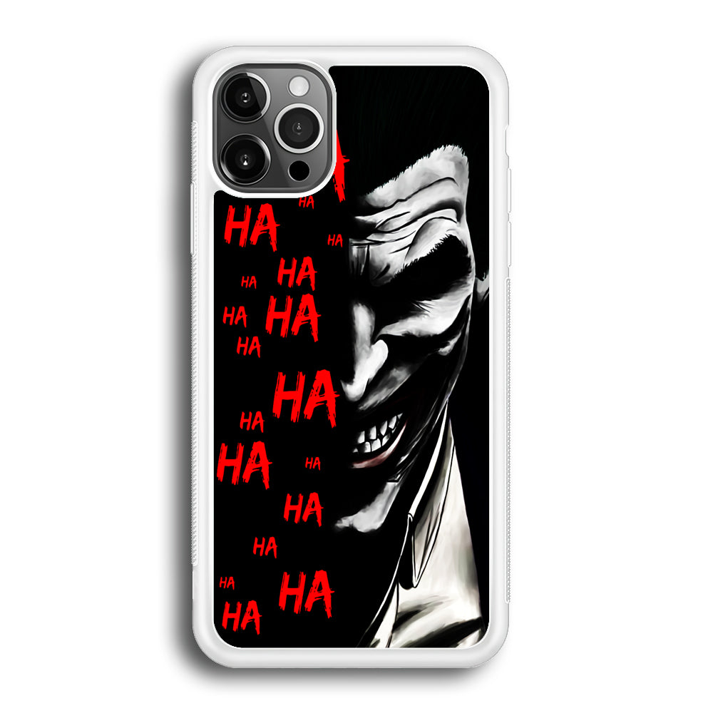 Joker Laugh iPhone 12 Pro Max Case-Phone Case-Rubber White (2D Case)-Altracase