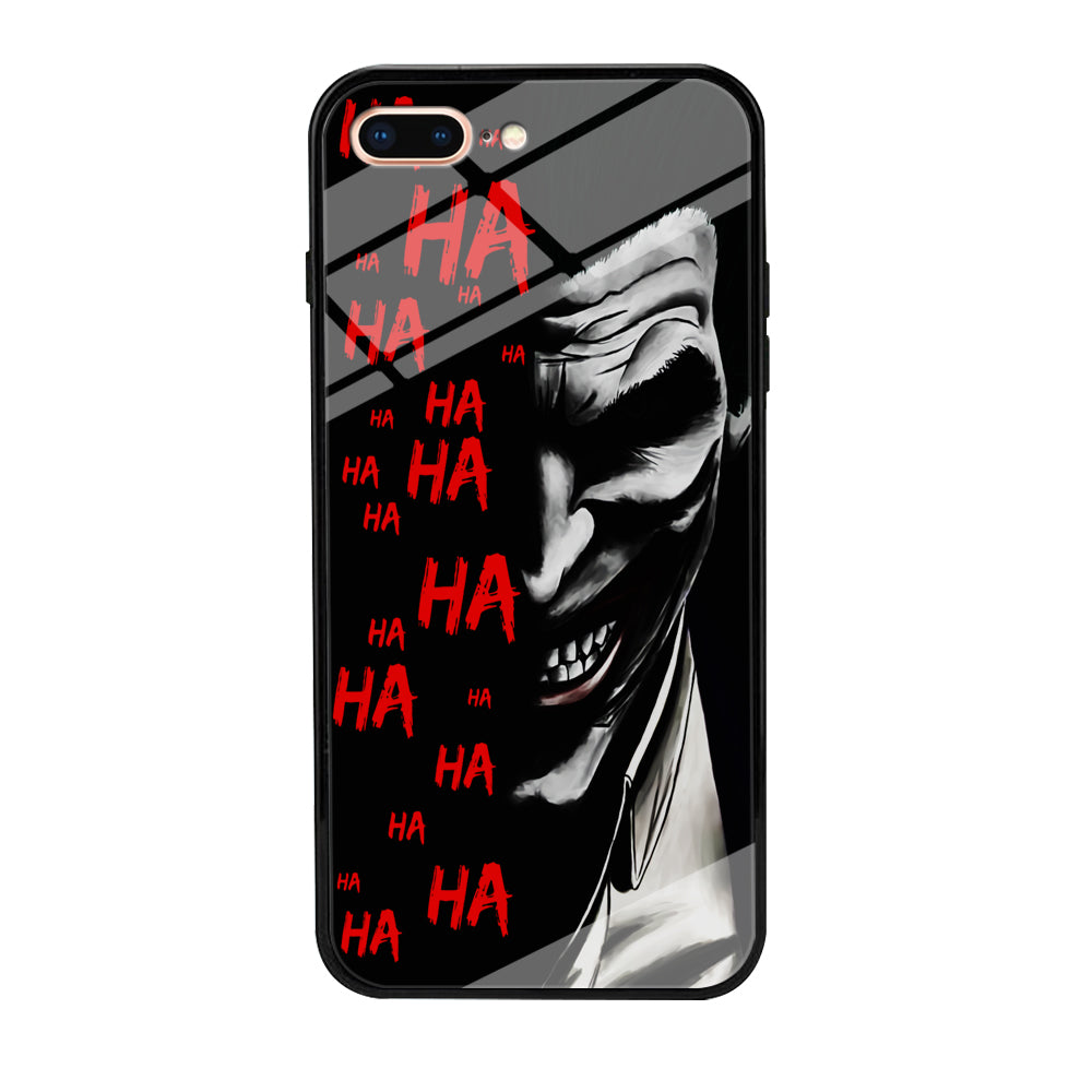 Joker Laugh iPhone 8 Plus Case-Phone Case-Tempered Glass Case-Altracase