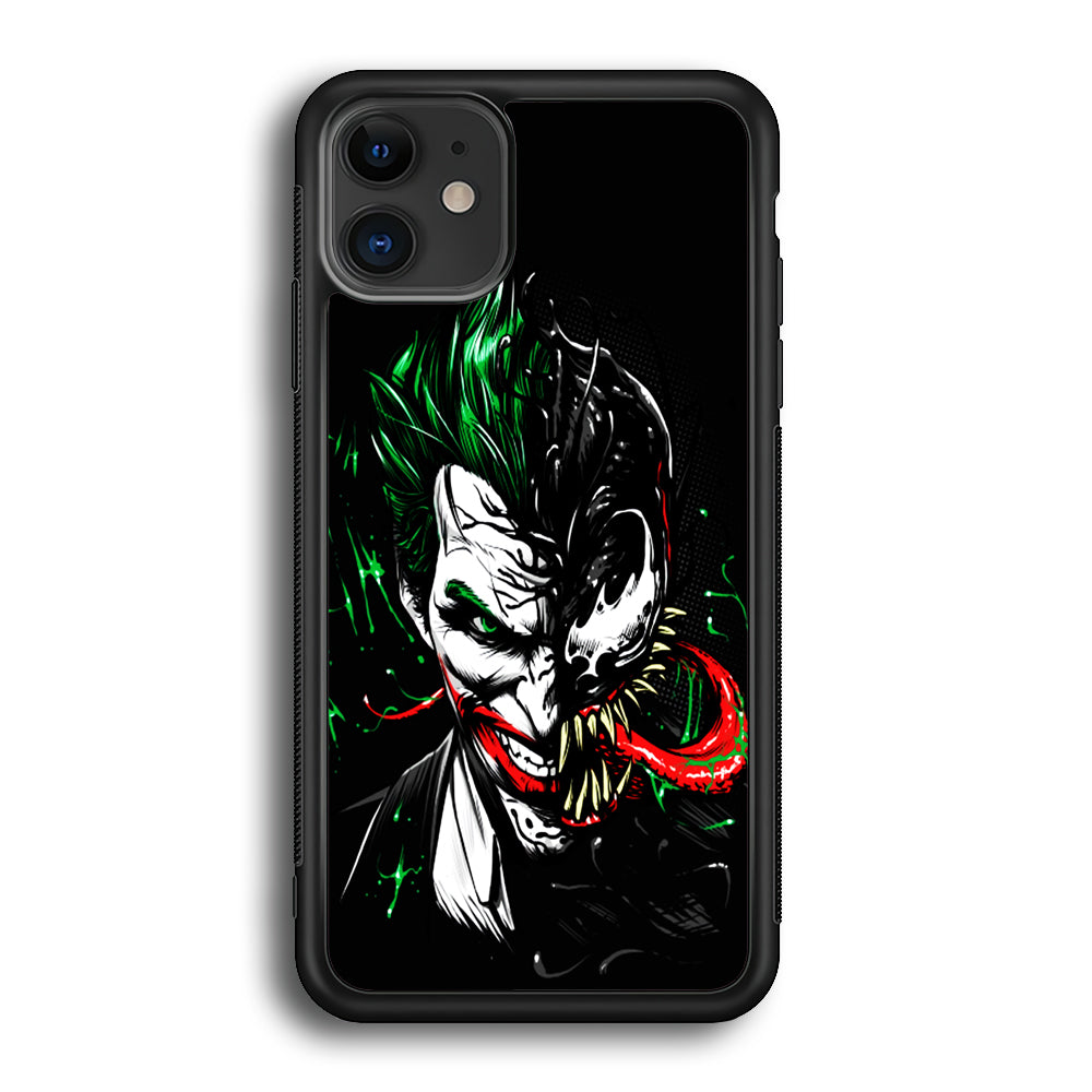 Joker Venom iPhone 12 Case-Phone Case-Rubber Black (2D Case)-Altracase