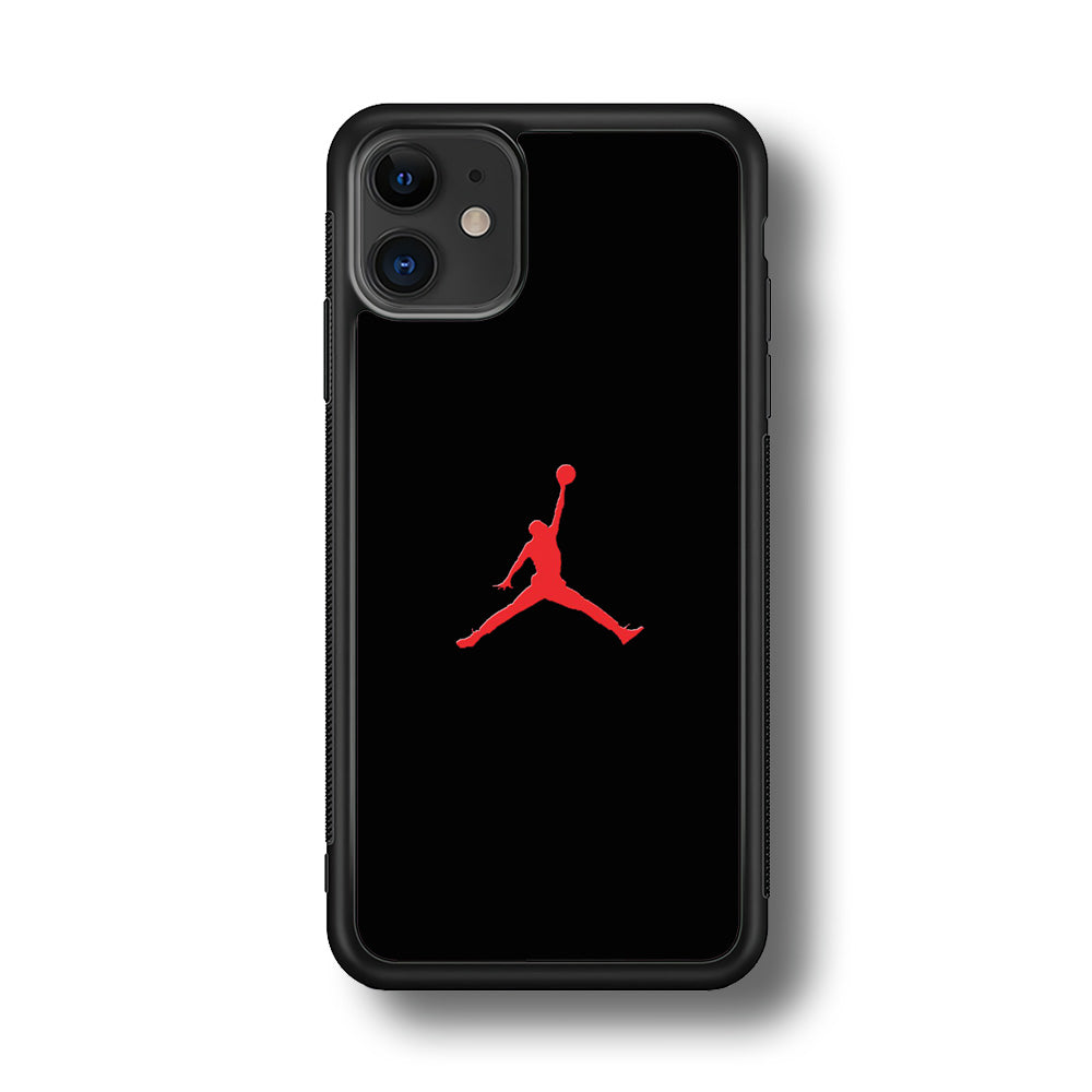Jordan Logo 003 iPhone 11 Case-Mobile Phone Case-Rubber Black (2D Case)-Altracase