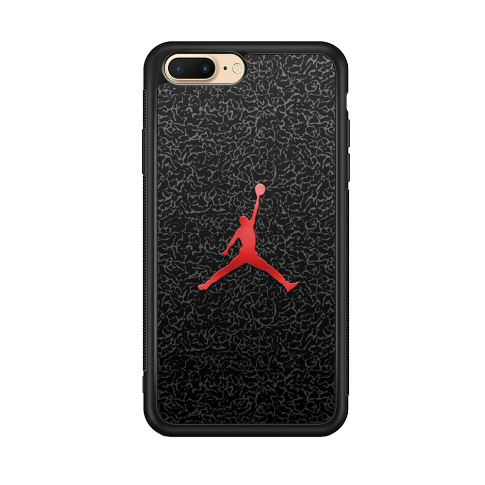 Jordan Logo 004 iPhone 7 Plus Case-Mobile Phone Case-Rubber Black (2D Case)-Altracase