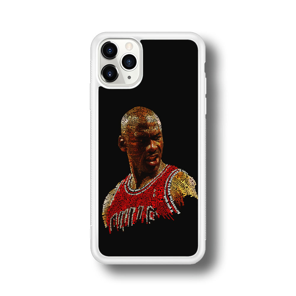 Jordan Typography Art iPhone 11 Pro Case-Phone Case-Rubber White (2D Case)-Altracase