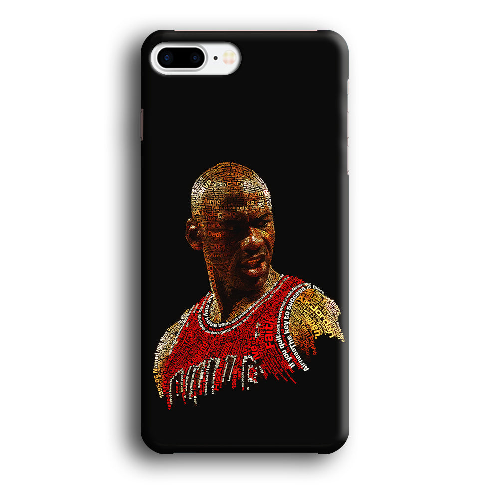 Jordan Typography Art iPhone 8 Plus Case-Phone Case-3D Case-Altracase