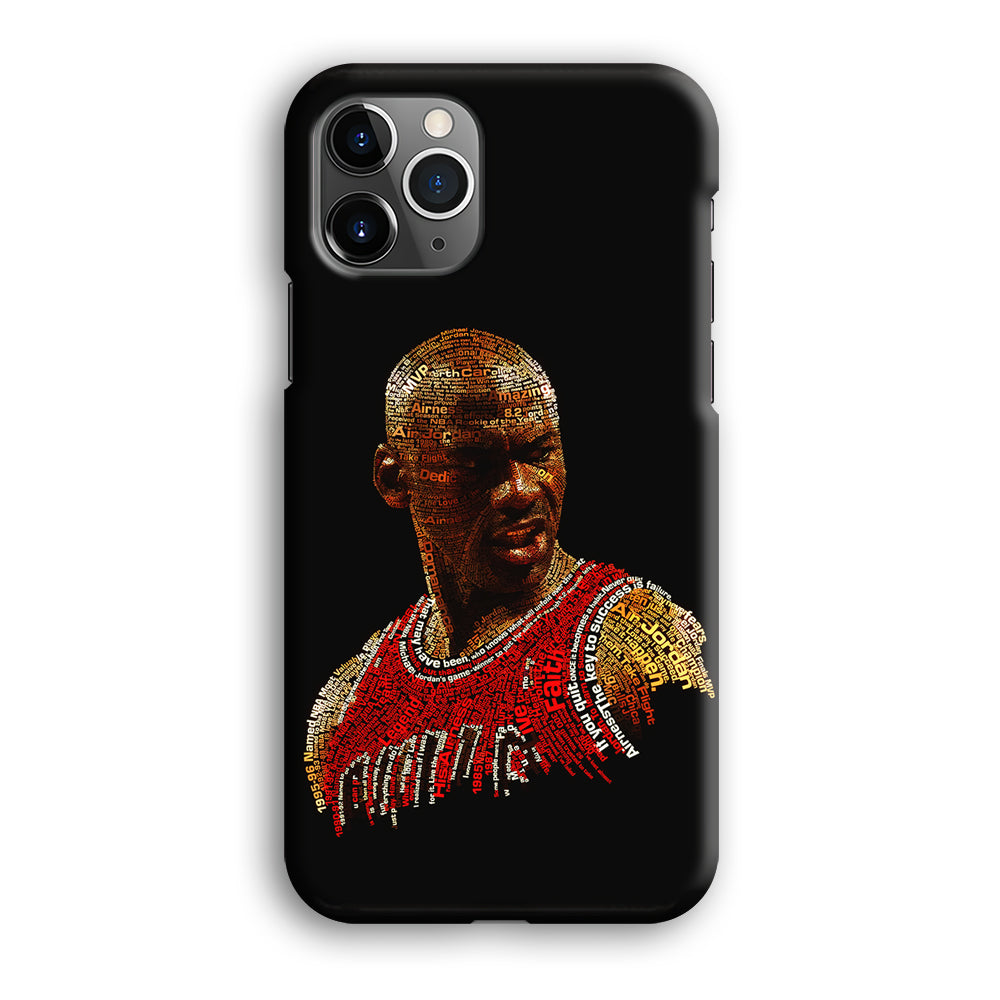 Jordan Typography Art iPhone 12 Pro Max Case-Phone Case-3D Case-Altracase