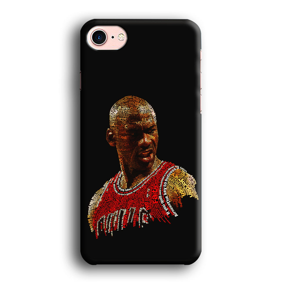 Jordan Typography Art iPhone 7 Case-Phone Case-3D Case-Altracase