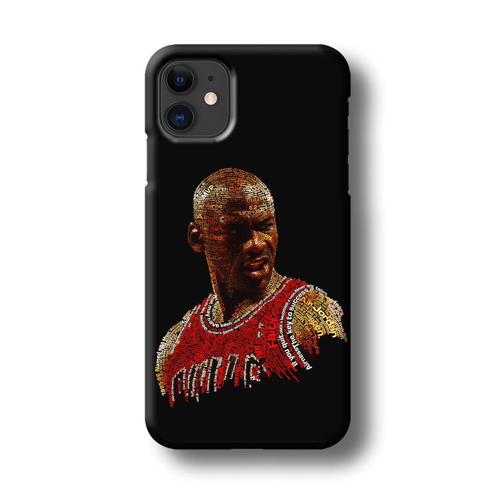 Jordan Typography Art iPhone 11 Case-Phone Case-3D Case-Altracase
