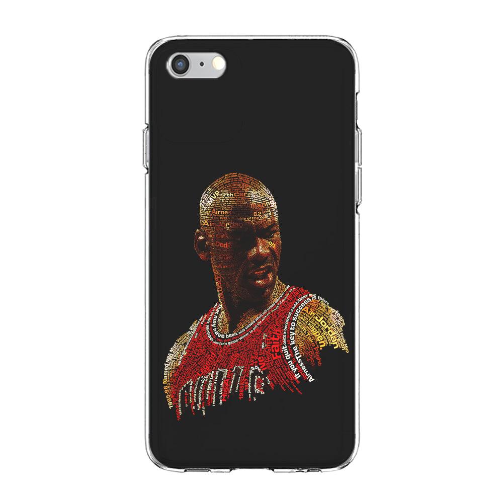 Jordan Typography Art iPhone 6 | 6s Case-Phone Case-Clear Soft Case-Altracase