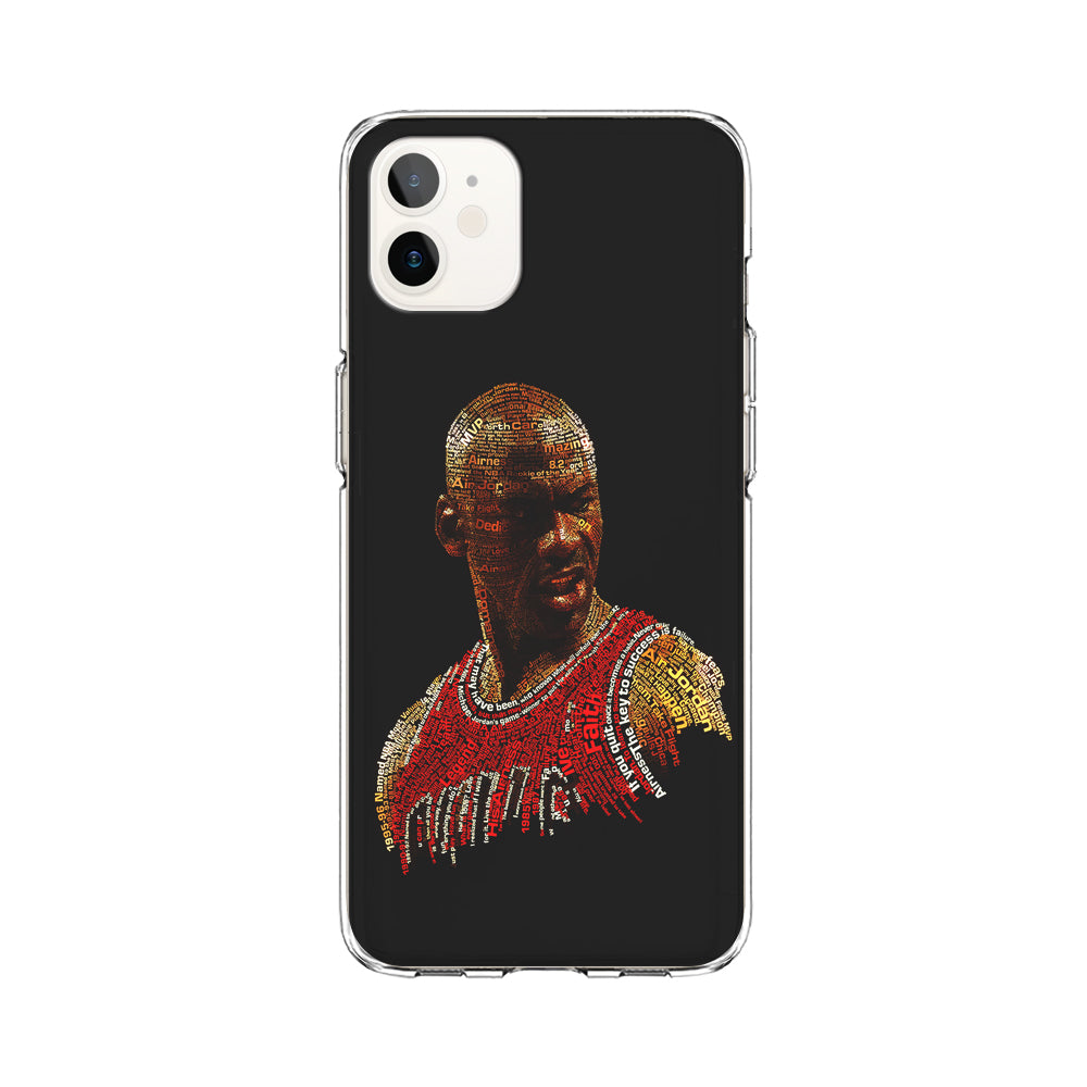 Jordan Typography Art iPhone 12 Case-Phone Case-Clear Soft Case-Altracase