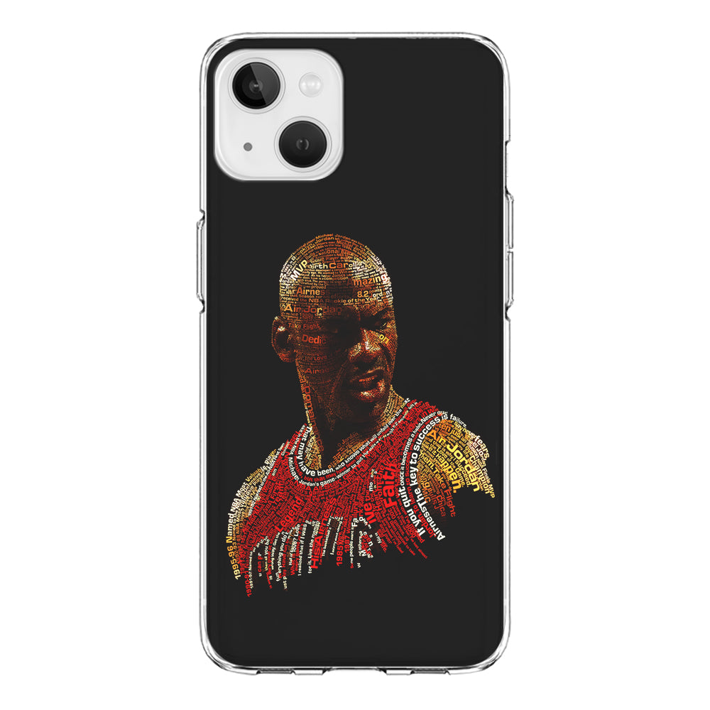 Jordan Typography Art iPhone 13 Mini Case-Phone Case-Clear Soft Case-Altracase