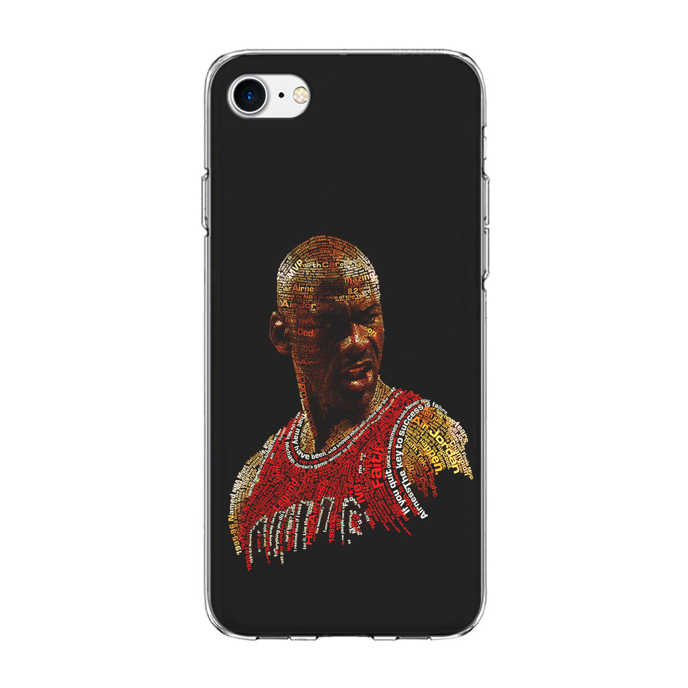 Jordan Typography Art iPhone 7 Case-Phone Case-Clear Soft Case-Altracase