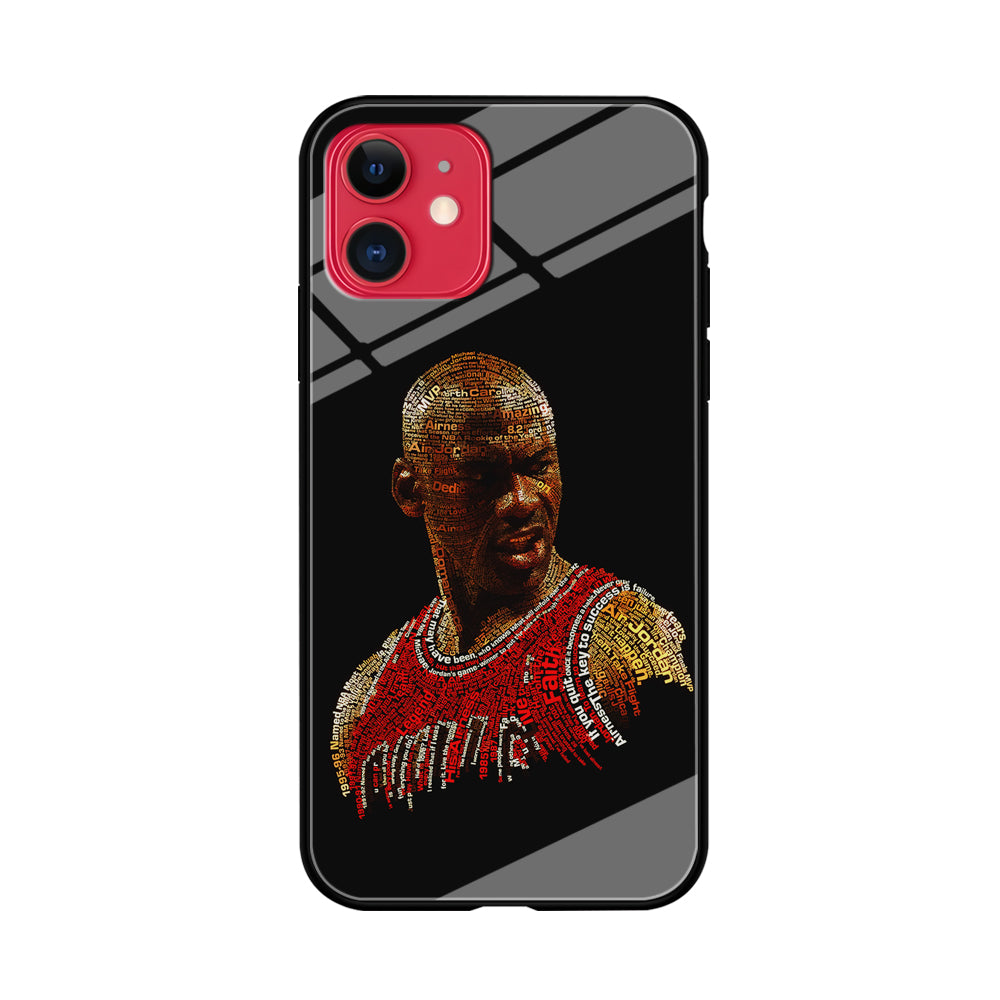 Jordan Typography Art iPhone 11 Case-Phone Case-Tempered Glass Case-Altracase