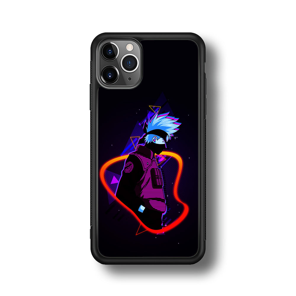 Kakashi Hatake Art iPhone 11 Pro Max Case-Phone Case-Rubber Black (2D Case)-Altracase