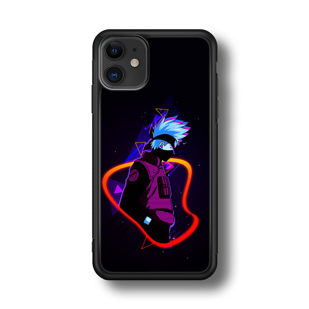 Kakashi Hatake Art iPhone 11 Case-Phone Case-Rubber Black (2D Case)-Altracase