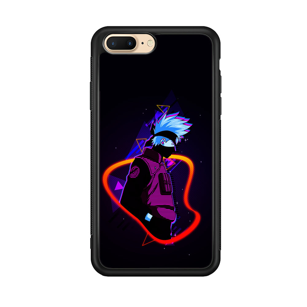 Kakashi Hatake Art iPhone 8 Plus Case-Phone Case-Rubber Black (2D Case)-Altracase