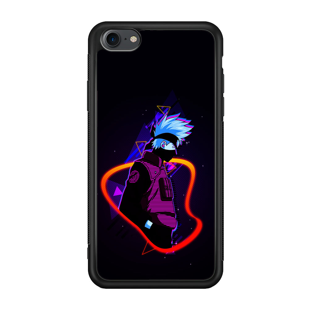 Kakashi Hatake Art iPhone 7 Case-Phone Case-Rubber Black (2D Case)-Altracase