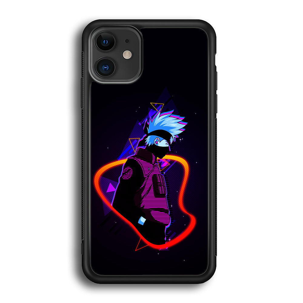 Kakashi Hatake Art iPhone 12 Case-Phone Case-Rubber Black (2D Case)-Altracase