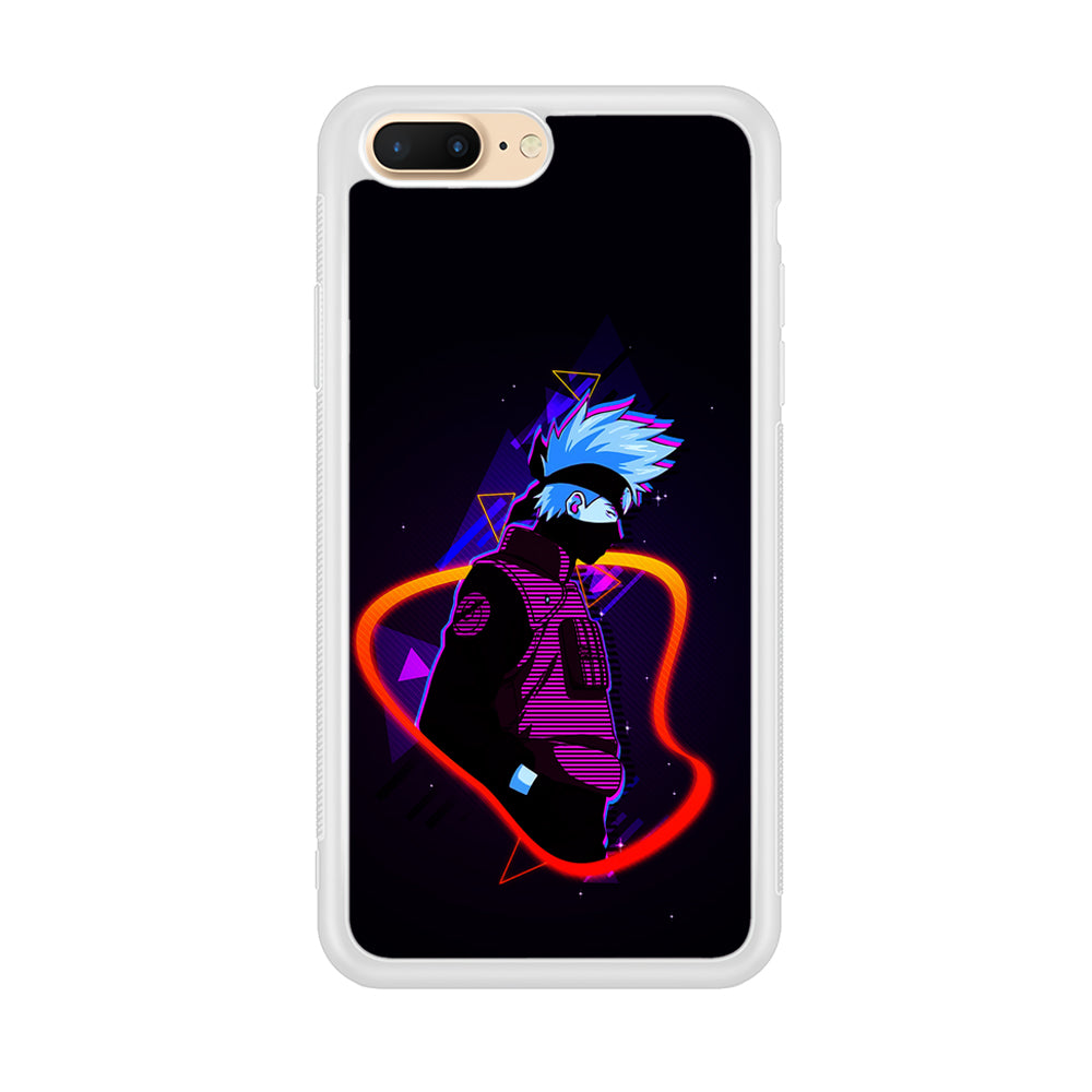 Kakashi Hatake Art iPhone 8 Plus Case-Phone Case-Rubber White (2D Case)-Altracase