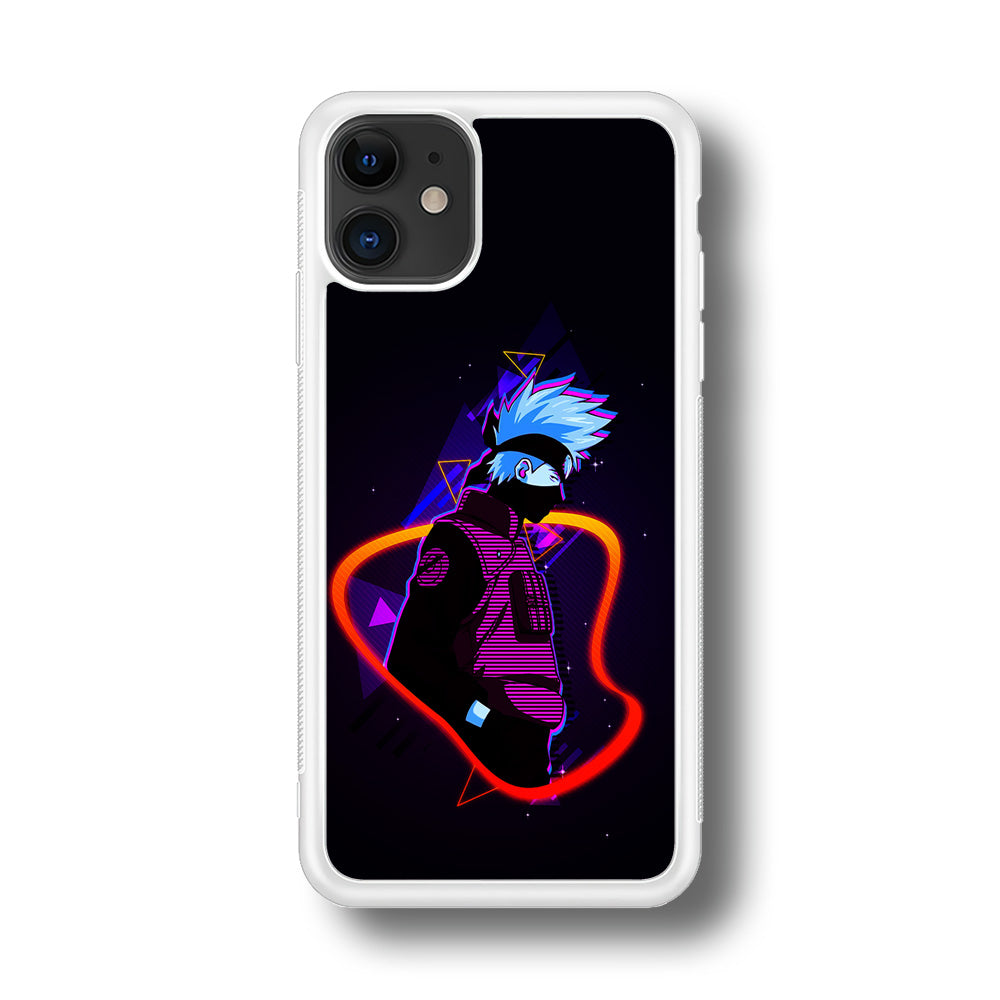 Kakashi Hatake Art iPhone 11 Case-Phone Case-Rubber White (2D Case)-Altracase