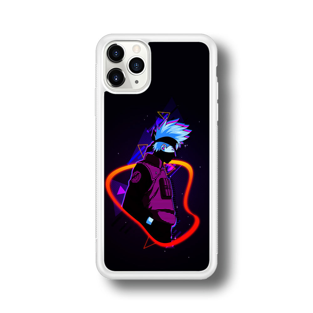 Kakashi Hatake Art iPhone 11 Pro Max Case-Phone Case-Rubber White (2D Case)-Altracase