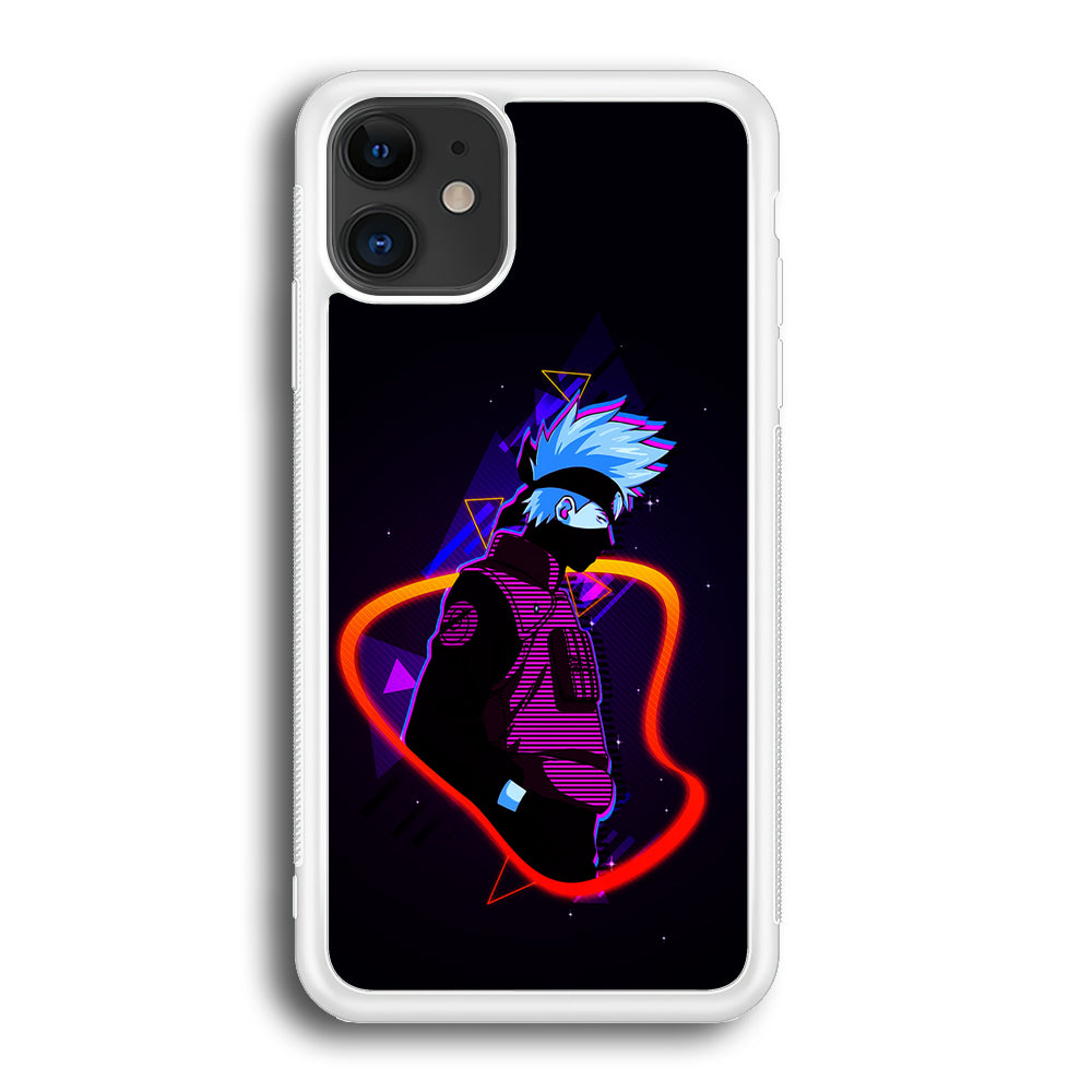 Kakashi Hatake Art iPhone 12 Case-Phone Case-Rubber White (2D Case)-Altracase