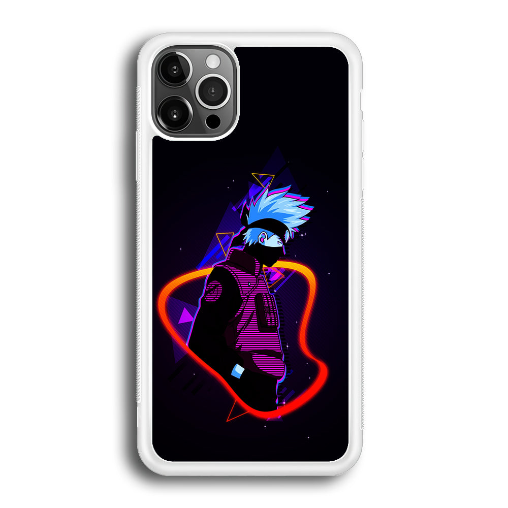 Kakashi Hatake Art iPhone 12 Pro Max Case-Phone Case-Rubber White (2D Case)-Altracase