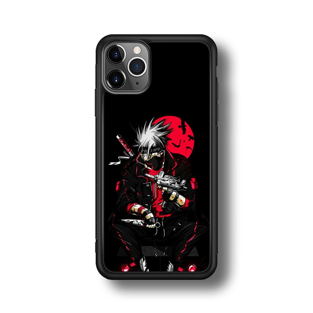 Kakashi Hatake Mafia Style iPhone 11 Pro Case-Phone Case-Rubber Black (2D Case)-Altracase
