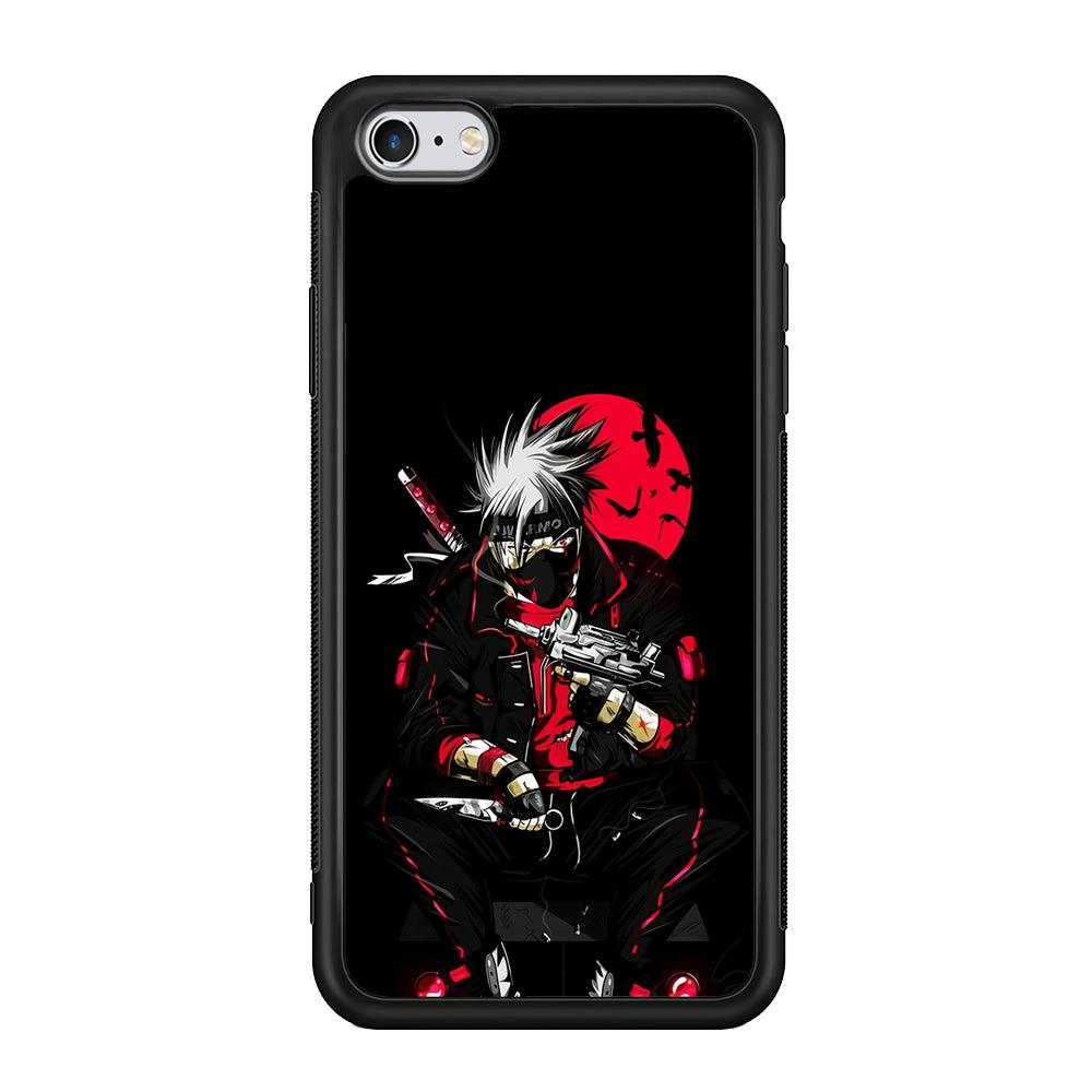 Kakashi Hatake Mafia Style iPhone 6 | 6s Case-Phone Case-Rubber Black (2D Case)-Altracase
