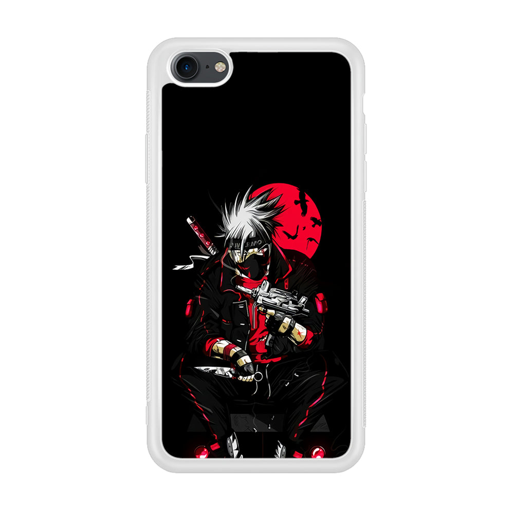 Kakashi Hatake Mafia Style iPhone 7 Case-Phone Case-Rubber White (2D Case)-Altracase