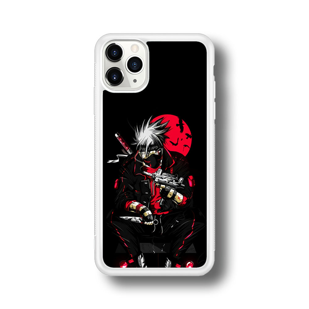 Kakashi Hatake Mafia Style iPhone 11 Pro Case-Phone Case-Rubber White (2D Case)-Altracase