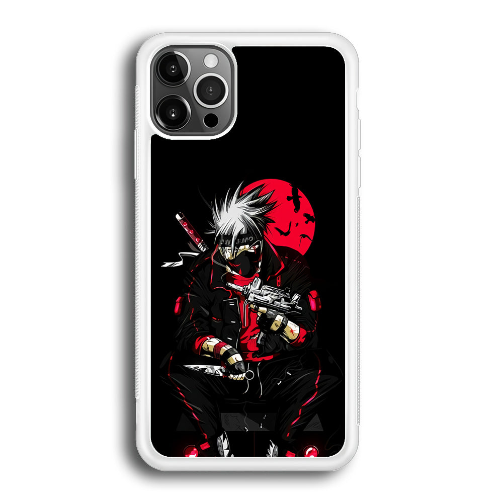 Kakashi Hatake Mafia Style iPhone 12 Pro Case-Phone Case-Rubber White (2D Case)-Altracase
