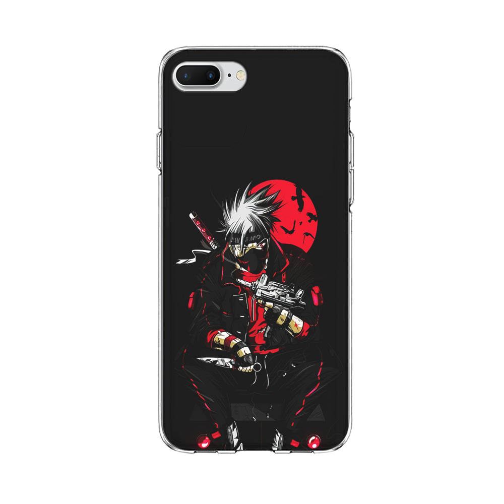 Kakashi Hatake Mafia Style iPhone 8 Plus Case-Phone Case-Clear Soft Case-Altracase